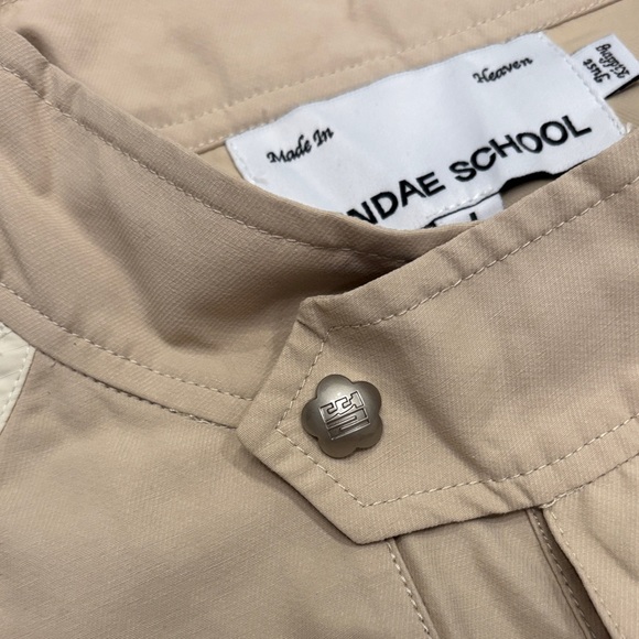 Sundae School Stash Chore Tan and Cream Shirt Jacket - Picture 6 of 8
